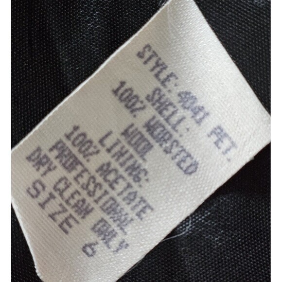 Talbots Petites Worsted Wool Pink Purple Open Front Tweed Blazer Size 6P VTG - Picture 4 of 9